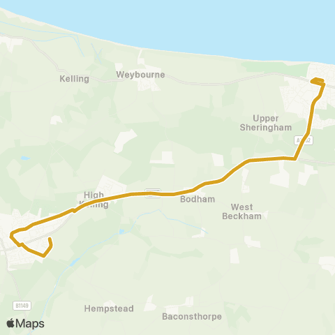 Sanders Coaches Tesco - Robin Close map