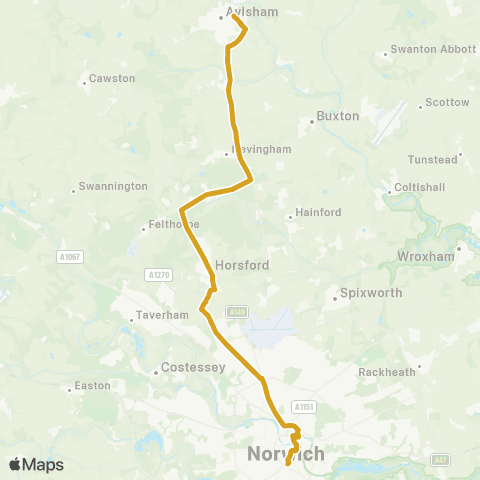 Sanders Coaches Bus Station - High School map