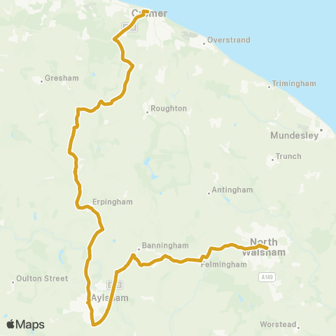 Sanders Coaches Travel Hub - Travel Hub map