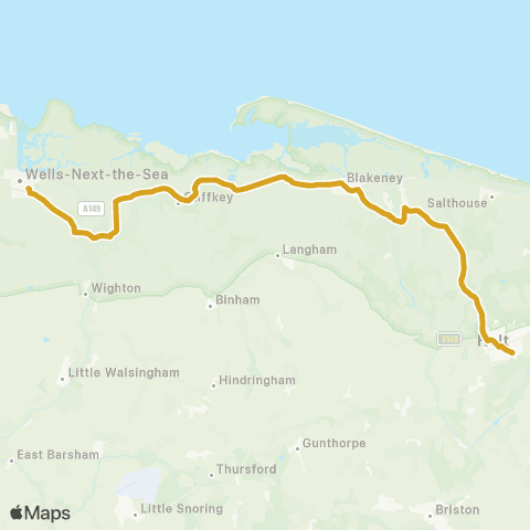 Sanders Coaches King's Court Nursing Home - PS map