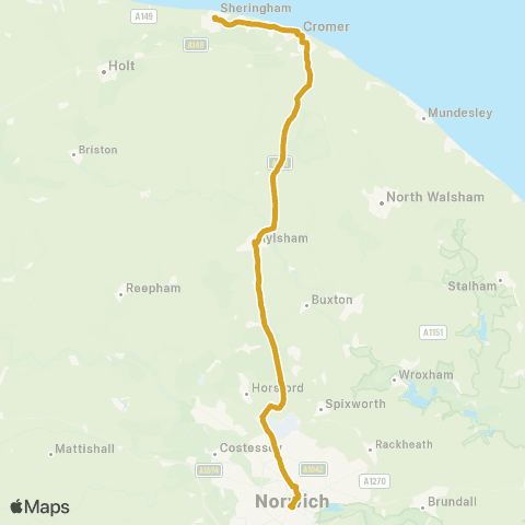 Sanders Coaches Railway Approach - Bus Station map