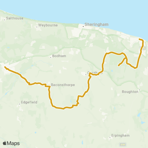 Sanders Coaches Travel Hub - Hospice Shop map