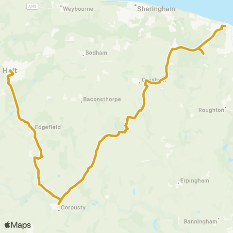 Sanders Coaches Travel Hub - Hospice Shop map