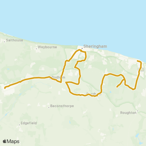 Sanders Coaches Travel Hub - Bus Shelter map