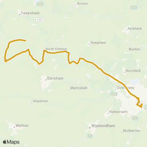 Sanders Coaches Bus Shelter - Morrisons map