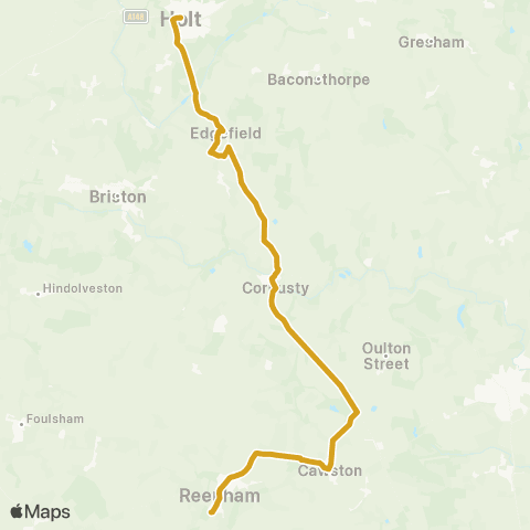 Sanders Coaches Hospice Shop - Whitwell Road map