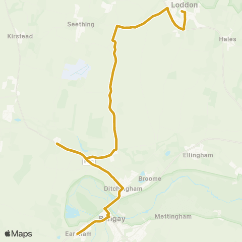 Sanders Coaches Queens Head - Hobart High School map