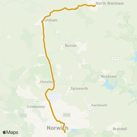 Sanders Coaches Travel Hub - Carrow Park map