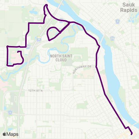 Metro Bus Route 31 map