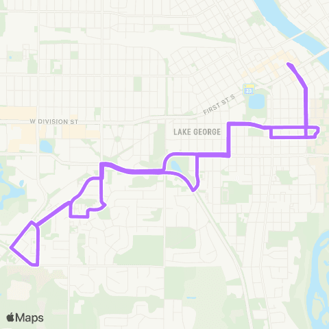 Metro Bus Route 11 map
