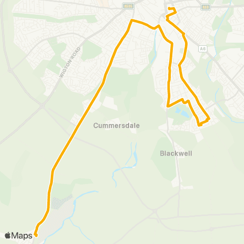 Stagecoach Cumbria and North Lancashire Caldew School Grounds - Bus Station (Ca) map