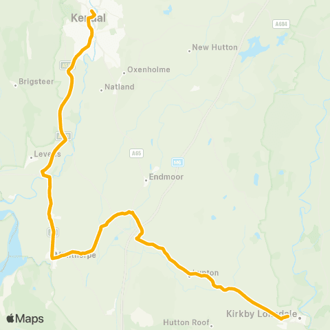 Stagecoach Cumbria and North Lancashire Queen Elizabeth School - Bus Sta (Ken) map