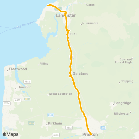 Stagecoach Cumbria and North Lancashire Blackhall Road - Bus Station (Ken) map