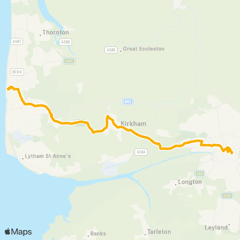 Stagecoach Cumbria and North Lancashire Royal Scot Terminus - Central Avenue map
