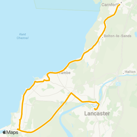 Stagecoach Cumbria and North Lancashire Ocean Edge Leisure Park - Railway Sta map