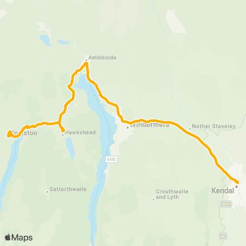 Stagecoach Cumbria and North Lancashire Bus Interchange - The Crown map