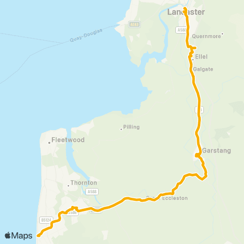 Stagecoach Cumbria and North Lancashire Blackhall Road - Bus Station (Ken) map