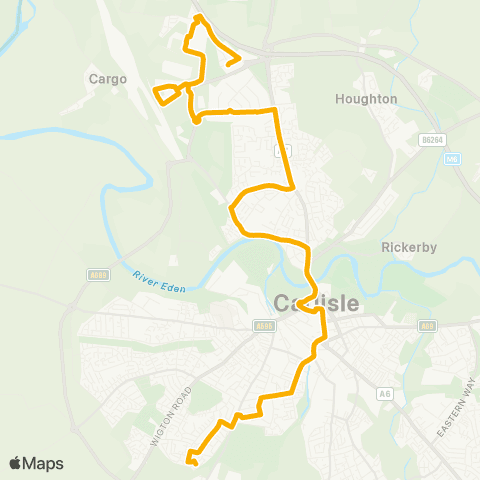 Stagecoach Cumbria and North Lancashire Bannisdale Way - Swinburn Drive map