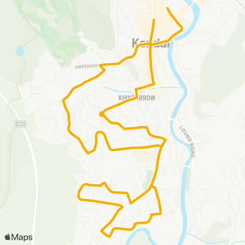 Stagecoach Cumbria and North Lancashire Westmorland Shopping Ctr - Bus Sta (Ken) map