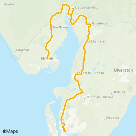 Stagecoach Cumbria and North Lancashire Town Hall - Furness Building Society map