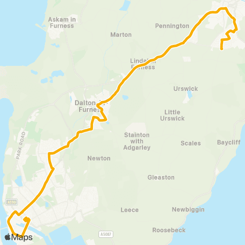 Stagecoach Cumbria and North Lancashire Bus Station - Bus Station map
