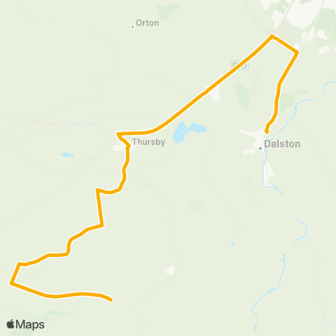 Stagecoach Cumbria and North Lancashire Town End - Caldew School Grounds map