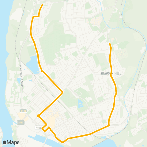 Stagecoach Cumbria and North Lancashire Sikemeadow - Sixth Form College map