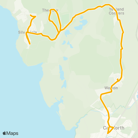 Stagecoach Cumbria and North Lancashire Railway Station - Railway Station map