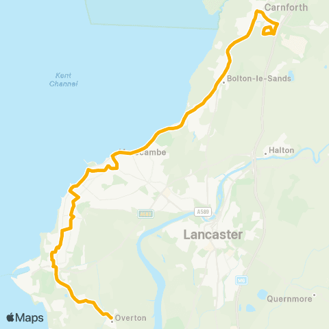 Stagecoach Cumbria and North Lancashire Teasdale Road - Town Hall map