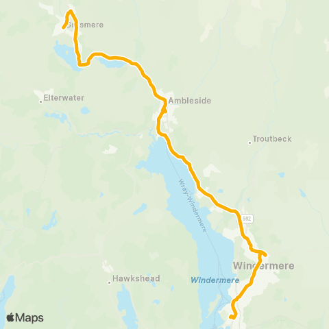 Stagecoach Cumbria and North Lancashire Heaton Cooper Studio - Braithwaite Fold Car Pk map