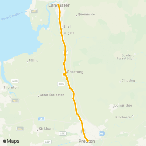 Stagecoach Cumbria and North Lancashire Common Garden Street - Bus Station map