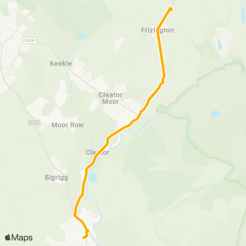 Stagecoach Cumbria and North Lancashire Harras Villas - West Lakes Academy map