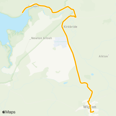 Stagecoach Cumbria and North Lancashire Nelson Tomlinson School - Turning Point map