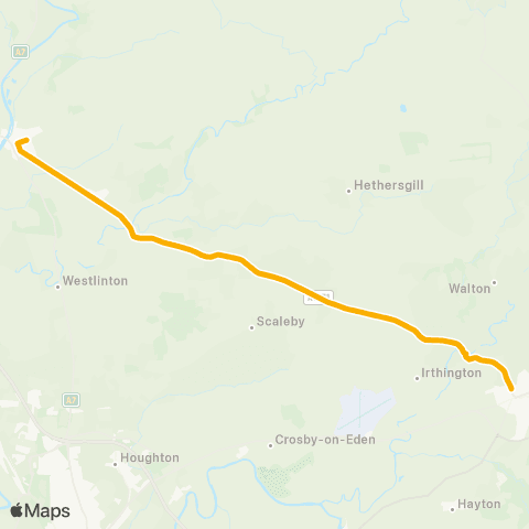 Stagecoach Cumbria and North Lancashire William Howard School - Medical Centre map