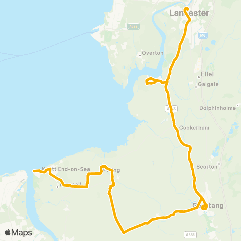 Stagecoach Cumbria and North Lancashire Bus Station - Bourne Arms map