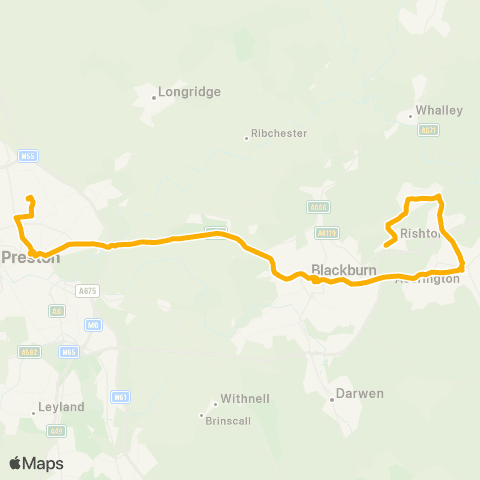 Stagecoach Cumbria and North Lancashire Royal Blackburn Hospital - Bus Station map