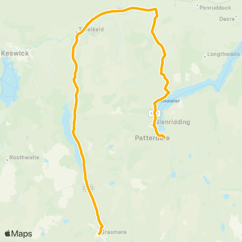 Stagecoach Cumbria and North Lancashire Patterdale Hotel - Heaton Cooper Studio map