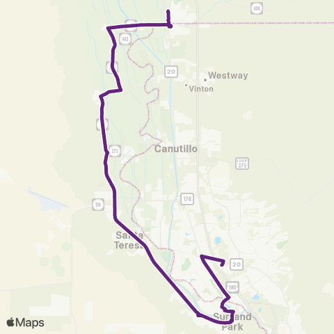 SCRTD Purple Line map