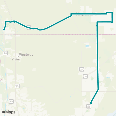 SCRTD Turquoise Line map
