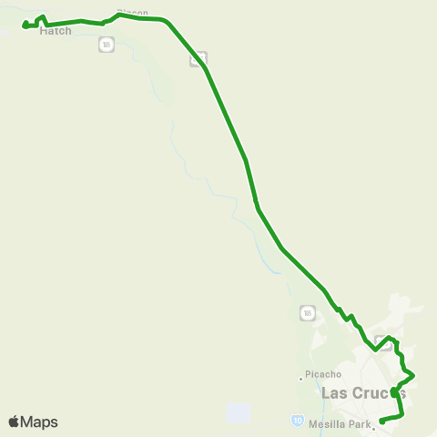 SCRTD Green Line map