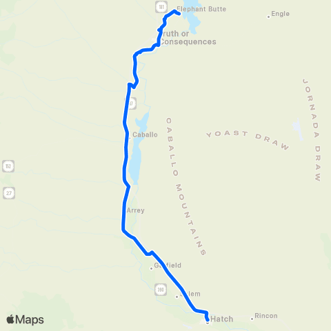 SCRTD Blue / Azul map