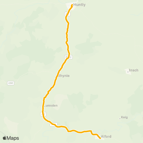 Stagecoach Bluebird Kingsford Road - Gordon Schools map