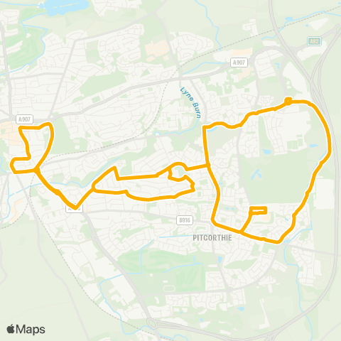 Stagecoach East Scotland Mill Street - Mill Street map