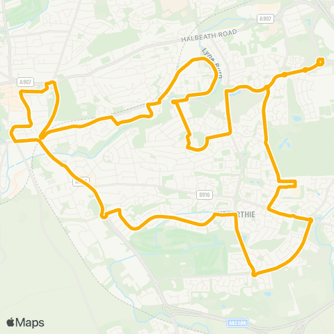 Stagecoach East Scotland Mill Street - Mill Street map
