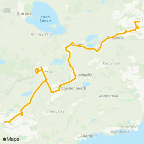Stagecoach East Scotland Bus Station - Stuart Place map