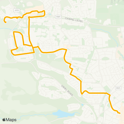 Stagecoach East Scotland Glen Bruar Place - Bus Station map