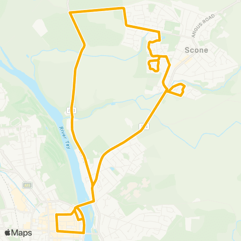 Stagecoach East Scotland Bus Station - Main Street Turning Circle map