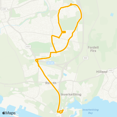 Stagecoach East Scotland Mill Street - Mill Street map