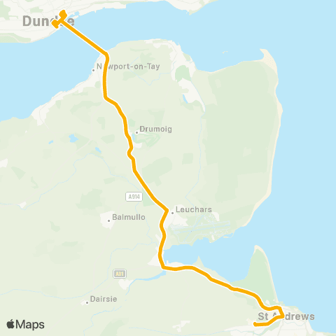 Stagecoach East Scotland Seagate Bus Station - Bus Station map