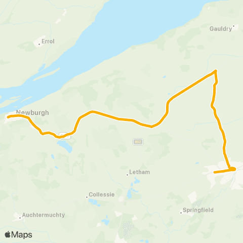 Stagecoach East Scotland Bell Baxter High School - West Port Road map